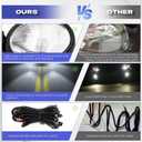 FL7091 Fit for 1997-2006 Wrangler tj off-road Pair Front Fog Lights Lens Bumper Lamps