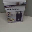 SIMPLETASTE Milk Frother, 4-in-1 Electric Milk Steamer, Automatic Warm and Cold Foam Maker and Milk Warmer for Latte, Cappuccinos, Macchiato (Blue)