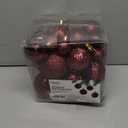 Prextex 36-Pieces Champagne Christmas Ornaments Set - Shatterproof, Festive Christmas Balls Decorations in 3 Sizes and 6 Styles with Hanging Loops for Tree, Wreath, and Dazzling Holiday Party Decor