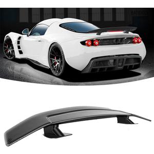 DREAMIZER 47" Universal Car Rear Trunk Spoiler Wing Carbon Fiber Sport Style W/Adhesive Compatible with Ford Focus Honda Civic Accord Toyota Corolla Camry Nissan Altima Mazda and More