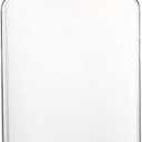 excvalues Flat Water Bottle Portable Travel Flask Lightweight 17 oz BPA Free Tritan Reusable Plastic Water Bottles Leakproof Slim Water Bottle for Purse Travel Pocket Sports Fitness(White)