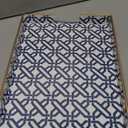 Spsyrine White Serving Tray, Plastic Marbling Tray for Coffee Table, Stylish Rectangular Decorative Tray with Handles, Ottoman Tray for Living Room, Bathroom, 15.6 X 10.2"