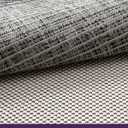 DEXI Hallway Runner Rug 3.3x6.7, Woven Braided Farmhouse Runner Carpet Indoor, Absorbent Thin Long Entryway Runners for Kitchen, Laundry Room, Patio Entrance, Dark Grey
