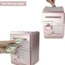 HUSAN Piggy Banks Money Banks for Kids, Electronic Password Code Money Banks ATM Banks Box Coin Bank for Children Boys and Girls (Rose Gold)