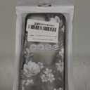 Compatible with iPhone 13 Pro Max Magnetic Matte Translucent Case,Luxury Shockproof Magnetic,Cute Flower Pattern Hard Back Cover iPhone 13 Pro Max Case for Women Girls-Black Floral