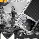 Lanhiem for iPhone 14 Pro Max Metal Case, [Built-in Camera Kickstand & Glass Screen Protector] Protective Heavy Duty Full Body Military Rugged Shockproof Magnetic Cover (Silver)