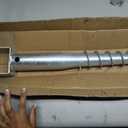 Ashman Ground Screw (1 Pack), No Dig, U-Model Screw in Post Stake - 27" Inch Long, Fits Standard 4x4 (3.5" X 3.5" Inch) Great for Mailbox Posts.