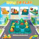 STEM Board Games Kids Toys, Maze Brain Teaser Puzzles Learning Games, Logic Road Track Building Blocks Educational Montessori Preschool Birthday Boys Girls Gifts for Kids Ages 3 4 5 6 7 8 Year Old