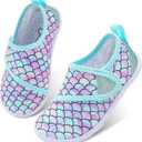 LeIsfIt Boys Girls Water Shoes Kids Aqua Socks Toddler Quick-Dry Beach Swimming Shoes Lightweight Breathable Non-Slip Summer Outdoor Sport Water Slippers Green Scale 11 Toddler