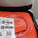 GIANT PANDA Customized Full Set Car Seat Covers Fit for Toyota Camry LE SE SE Nightshade 2018 2019 2020 2021 2022 2023 2024 Faux Leather- (Red)