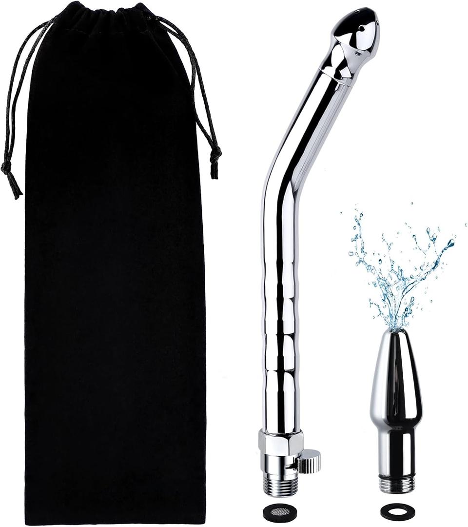 Shower Enema Kit, Shower Douche Nozzle Cleansing System with Water Control Valve for Men and Women Portable Cleaning Shower Enema Kit, Shower Douche Nozzle Cleansing System with Water Control Valve for Men and Women Portable Cleaning