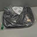 NISHEL Travel Toiletry Bag for women, Portable Hanging Organizer for Full-Sized Shampoo, Conditioner, Brushes Set, Makeup Accessories, Large Size, Black