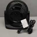 Air Circulator Fan, Desk Fan for Bedroom, Home and Office, With 90-Degree Tilt Head, 3 Speed Settings, Lightweight (3 LBS), 35 Watts, Black, 11.1"W x 6.3"D x 10.9"H