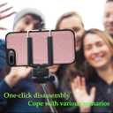 for iPhone 7 Plus/8 Plus 5.5" phone case[Compatible with magsafe][RFID Blocking Leather][Magnetic 2-in-1 Detachable][Back Flip Folio wallet]Shockproof Men Women Cover Apple 8Plus/SE2 Rose Gold