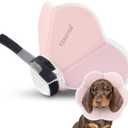 Soft Dog Cone Collar Alternative for Medium Dogs(Small&Medium Dachshund Beagle Shiba lnu), Adjustable Protective Dog Recovery Cone, Elizabethan Comfortable Neck Pillow Cone After Surgery Anti Licking (M(Neck Girth:9.8"-13.3"), Pink)
