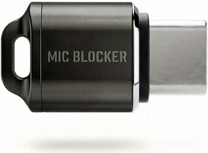 Ipremium USB-C Microphone Privacy Adapter – Hardware-Level Audio Input Block for Phones, Laptops & Tablets, Prevent Unauthorized Mic Access, Plug-and-Play, No App Required (Gray)