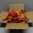 BlcTec Fall Decorations for Home 18 FT Battery Operated Fall Garland with Lights 100 LED Orange Bulbs, 12 Pumpkins, 8 Modes, Timer, Lighted Fall Leaves Garland for Harvest Thanksgiving Decorations