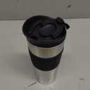 Bodum 15 oz Travel Mug, Vacuum Insulated Stainless Steel, Black