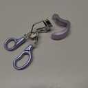 Eyelash Curler w/3 Replacement Pads (Soft/Medium/Firm) - Professional Lash Curler for Natural, Fake, Curly or Straight Lashes, Includes Protective Cover (Purple)