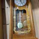 AYRELY 36IN Big Grandfather Vintage Wall Clock with Pendulum and Chime, Hour/Quarter-Hour Chime, Ash Wooden Frame, Large Vintage Wall Clock for Living Room,Home Decor Gift (Walnut)