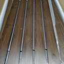Bamboo Wire Shelf Covers for 24" x 16" Racks, Snap-On Modular Removable Wire Rack Cover for Pantry & Kitchen, Set of 5, Walnut