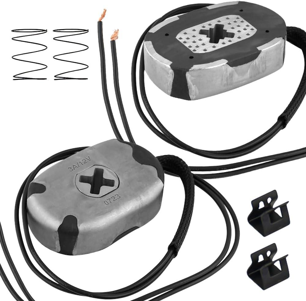 Trailer Brake Magnet,12"X2"Electric Brakes Assembly Replacement Designed Kit Fit 5200 to 7000 lbs Axles with Retainer Clips and Coil Springs RV Spindle Brake Parts 2 Sets