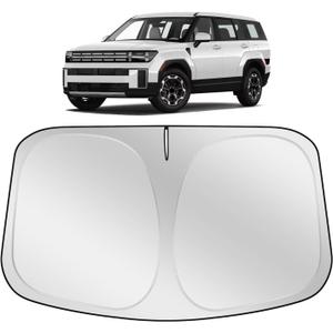 XHRING Windshield Sun Shade Sunshade Compatible with Hyundai Santa Fe 2026 2025 2024 2023 2013-2022 Accessories, Car Front Window Sun Shield Protection Cover