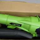 FULLYEA Cordless Leaf Blower 650CFM/180MPH, 21V Electric Leaf Blower with 3 Tubes & 2 x 4.0Ah Batteries, 6 Speed Modes, Battery Powered Leaf Blowers for Cleaning Patio, Yard, Garage, Lawn (Green)