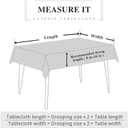 SUTAVIA Clear Vinyl lace Tablecloth 100% Waterproof PVC Table Cloth Oilproof Table Protector Plastic Transparent Table Cover(Champagn, Rectangular, 60"x104")