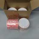 Immuson Warning Fragile Tape, 3" X 2" Fragile Handle with Care Warning Stickers for Shipping and Packing,500 Labels Per Roll (2 Rolls)