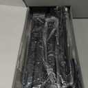 LED Desk Lamp for Home Office, Double Head 24W with Base, Architect Light 5 Lighting Brightness Flexible Gooseneck Table Reading Study, Black