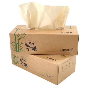 Bamboo Facial Tissues，soft nature bamboo facial tissue,100% virgin bamboo,Bulk carton of 8 boxes (100 Tissues per boxes,800 Tissues Total) | kraft paper Box, 3 Ply tissues