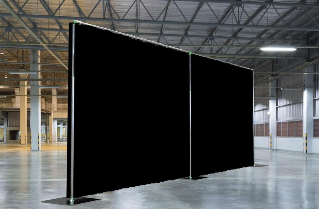 Adjustable Heavy Duty Portable 10FT X 20FT Pipe and Drape Backdrop Kit (Black Drape) Quick Set Up Without Tools for Wedding&Party&Event&Photography&Show&Display