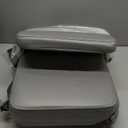 HOMEAL Toddler Booster Seat for Dining Table with Backrest and Adjustable Straps, Breathable Booster Seat for Kitchen Chair, Portable Non-Slip Bottom Booster Seat for Table, Light Grey