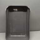 1 Pack of Extra Large Cat Litter Box (ABS Material), Low Entry Senior Litter Pen for Geriatric Kitty Big Cats, Jumbo Pet Safe Litter Boxes Tray for Indoor Pets Potty (Gray, 24" L x 20" W)