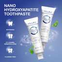 3 x Hydroxyapatite Toothpaste, Nano Hydroxy 7.5%, Fluoride Free, for Sensitive Teeth Enamel Protection, Dent Whitening, Remineralizing, Nano Hydroxyapatite Toothpaste, Dent Protection, Fresh Breath