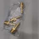 Brass Hose Barb Fitting, 5/16" Barb x 3/8" NPT Male Pipe Adapter Connector, Ideal for Air, Gas, Fuel, Oil (4-Pack)