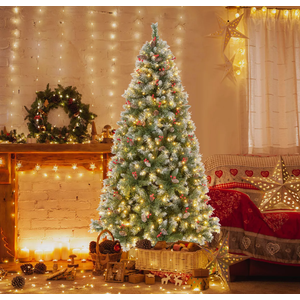 7.5 FT Artificial Christmas Tree Hinged