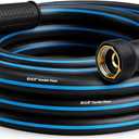 Garden Hose 15FT Non-expandable Heavy Duty HosesKink-free Flexible Water Hose, Leak-proof Hybrid Water Pipe with Male to Female Fittings for Garden, Car, House Cleaning