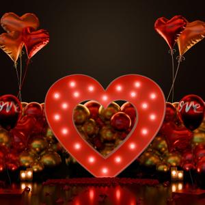 imprsv Marry Me Light Up Letters, 4FT Yellow Marry ME Signs for Proposal, Engagement, Wedding Decor,3FT Heart