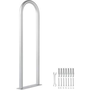 Aluminum Dock Handrail, 42" x 13" Dock Boarding Handrail, Dock & Boat Aluminum Safety Grab Bar, 36in Swimming Pool Handrail & Hot Tub Handrail, Silver