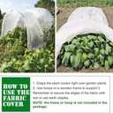 Plant Covers Freeze Protection 10 ft x 30 ft Floating Row Cover 0.9oz/yd Garden Fabric Plant Cover for Winter Frost/Sun Pest Protection (10FT X 30FT)
