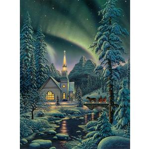 Buffalo Games  Kim Norlien - Light of The World - 1000 Piece Winter Jigsaw Puzzle - Festive, Holiday Puzzles for Adults  Precision-Cut Pieces, Christmas Artwork, Hours of Relaxing Fun
