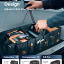 HOTOR Trunk Organizer for Car - Car Organizer, Foldable Trunk organizer for SUVs & Sedans, Sturdy Organization for Car Accessories, Tools, Sundries, Black, 3 Compartments, 31.9"12.6"10.6"