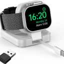 Portable Magnetic Charging Dockr for Apple Watch,Foldable Wireless Fast Charger Stand with 2.3 ft Retractable USB C Cable for Apple Watch Series10/9/8/7/6/5/4/3/2,Ultra/2/SE (White)