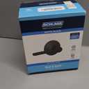 Schlage F40 V LAT 622 Latitude Door Lever, Bed & Bath Privacy Lock, Matte Black
