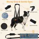 Vivifying Dog Lift Harness for Large Dogs, Soft Flannel Rear Leg Support Sling, Adjustable Dog Lifting Harness for Weak Back Legs, Senior Injured Disabled Dogs, ACL Surgery Mobility Assist, L, Gray
