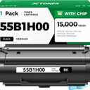 55B1H00 Toner Cartridge Black High Yield with Chip 15,000 Page-Yield Replacement for Lexmark MS331dn MS431dn MS431dw MX331adn MX431adw MX431adn MX432adwe MS331 MS431 MX331 MX431 Laser Printer 55b1000