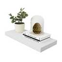 WELLAND Simons Floating Wall Shelf Ledge Shelves, 18-Inch, White