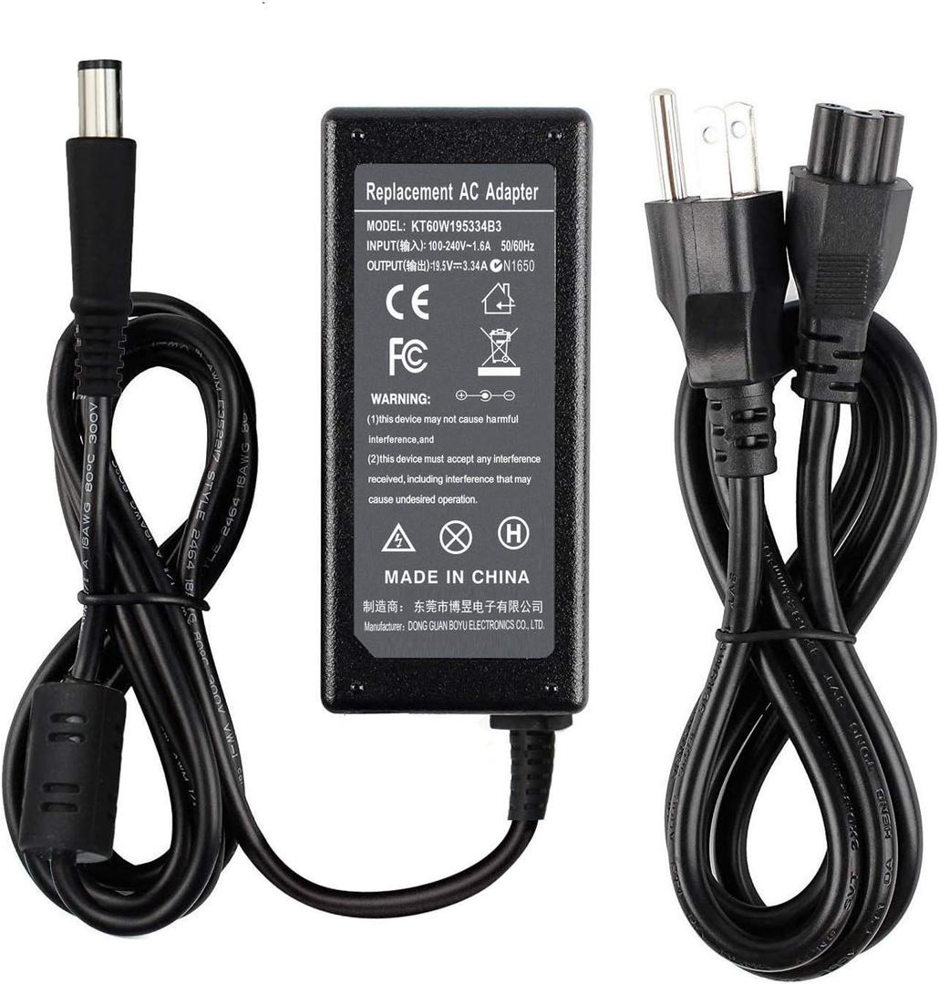 65W Charger Adapter for Dell Latitude 3190(2-in-1) 7490 7480 7440 7250 7290 5480 5490 3120 E5470 E5430 E5440 E5450 E6230 E6430(i5) E7450 Chromebook 11 3180 3189 LA65NS2-01 HA65NM130 Power Cord.